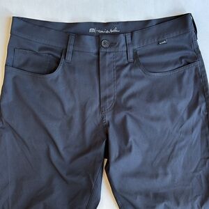 Travis Mathew Open To Close Stretch Golf Black Performance Pants Mens 34‎ NWOT